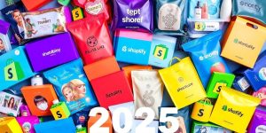 Colorful array of best-selling products from Shopify stores.